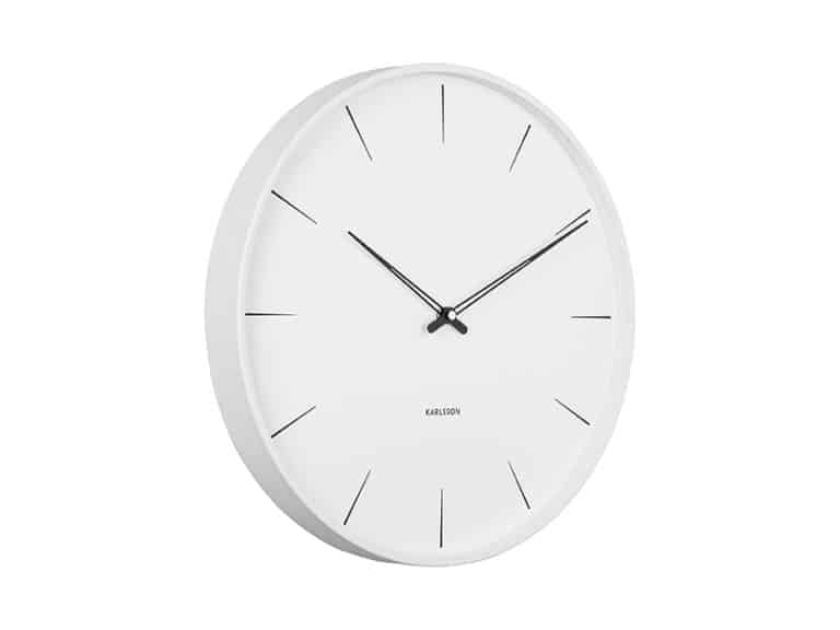 Karlsson Wall Clock Lure White D.40 cm Karlsson Clock