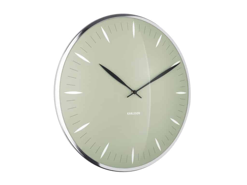 Karlsson Wall Clock Leaf Green D.40cm Karlsson Clock
