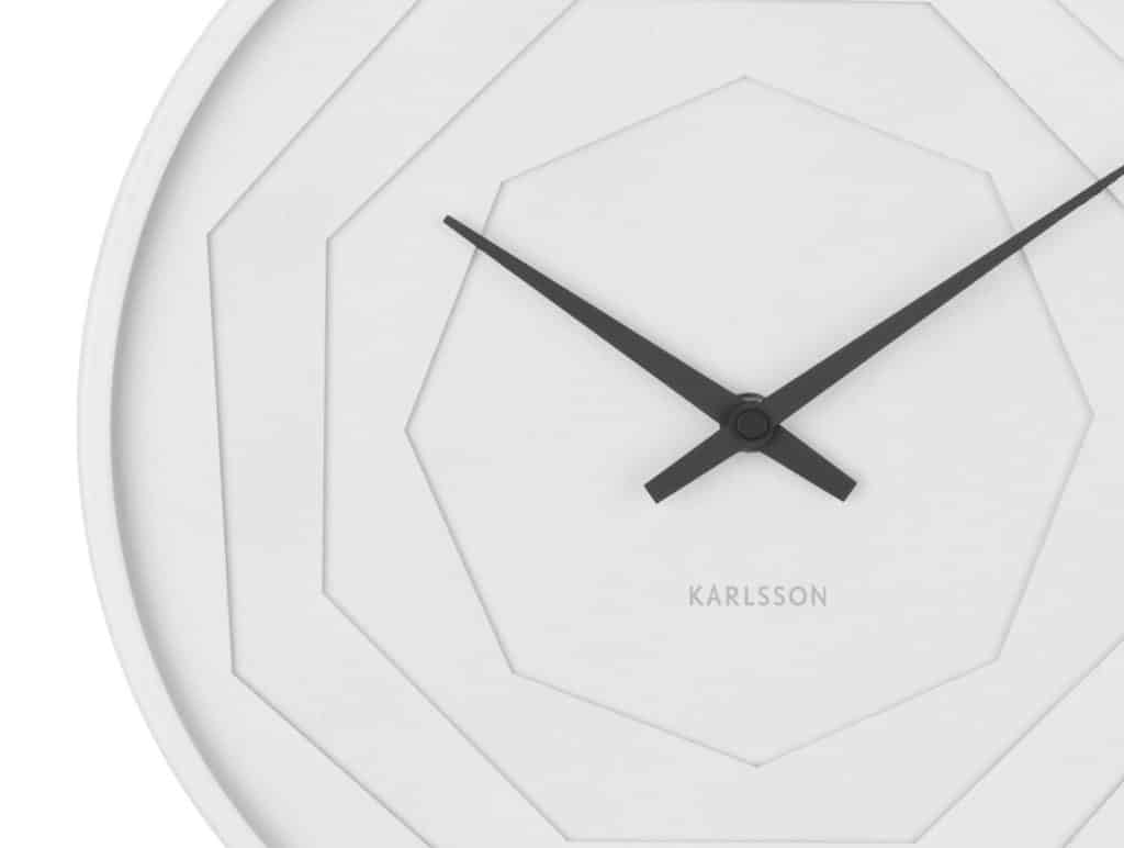 Karlsson Wall Clock Layered Origami White D.30cm Karlsson Clock