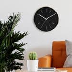 Karlsson Wall Clock Minimal Petrol Blue, Shiny Gold Case D.27,5 Cm
