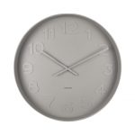 Karlsson Wall Clock Mr. Grey Numbers Warm Grey D. 51 cm